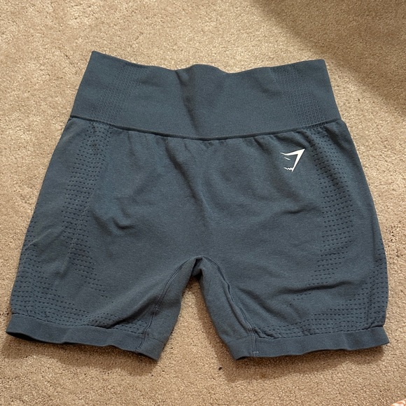Gymshark Women's Dark Gray Athletic Shorts - Picture 1 of 2